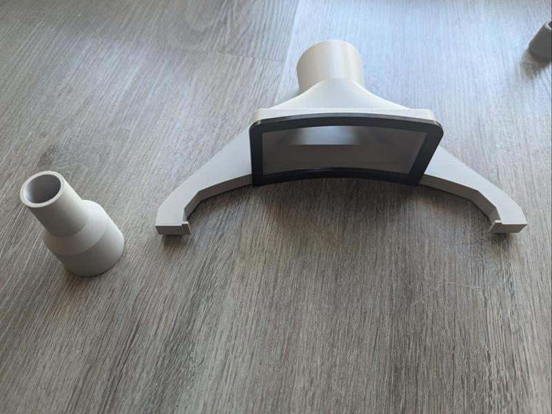 Miele vacuum adapter to create exhaust