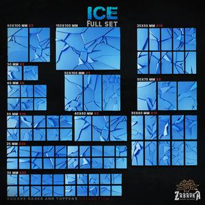 Ice [Square] - Bases and Toppers (Full Set)