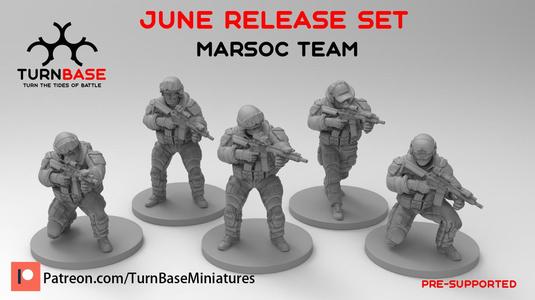 TurnBase Miniatures: Wargames - Marsoc Set
