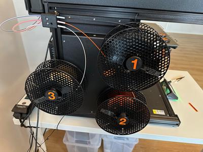 Spool Holder Numbers for Prusa XL