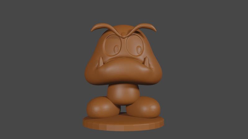 Mario inspired, Goomba, Tabletop DnD miniature