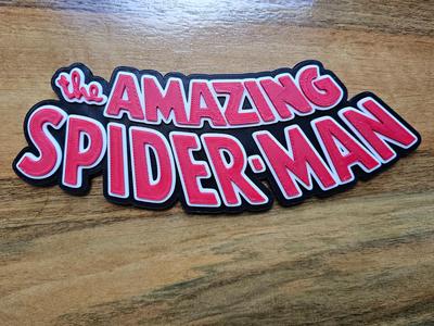the Amazing Spiderman 3D Sign