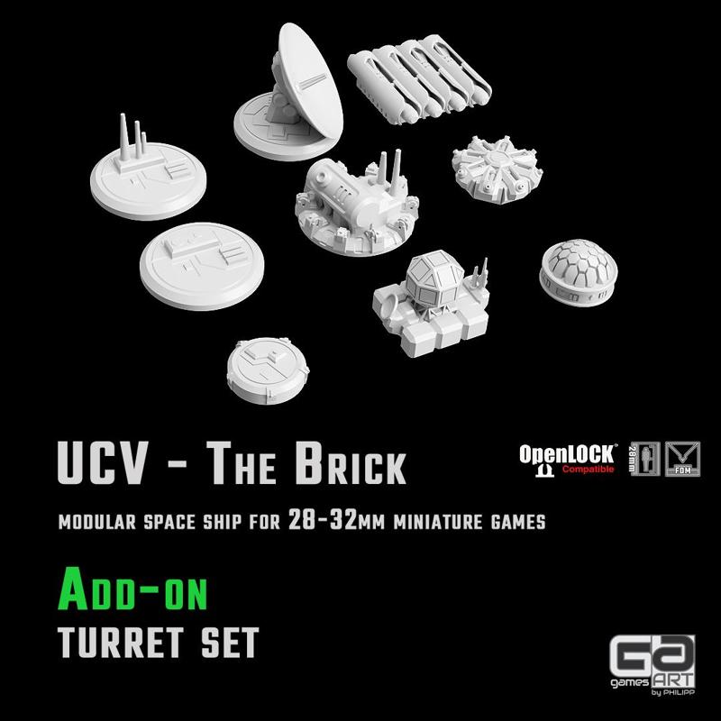 UCV - The Brick Add-on - turret set