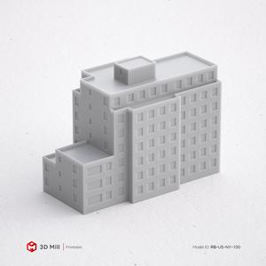 3D Print miniature building RB-US-NY-100