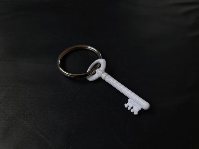 Old Key Keychain