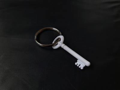 Old Key Keychain