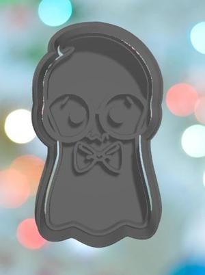 Halloween Nerdy Ghost Cookie Cutter