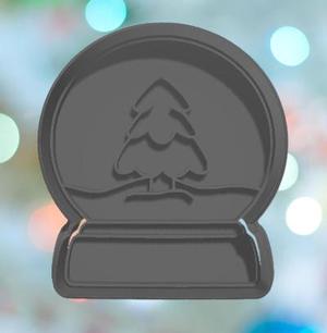 Christmas Snow Globe With Tree Cookie Cutter