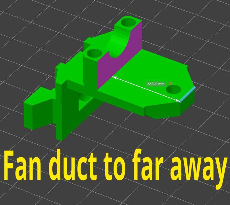 Modified Rookery V6-CHC Mount for clone v6 hot end