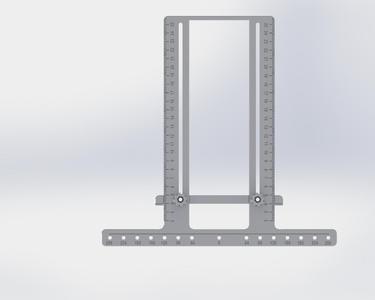 Drilling jig for furniture handles