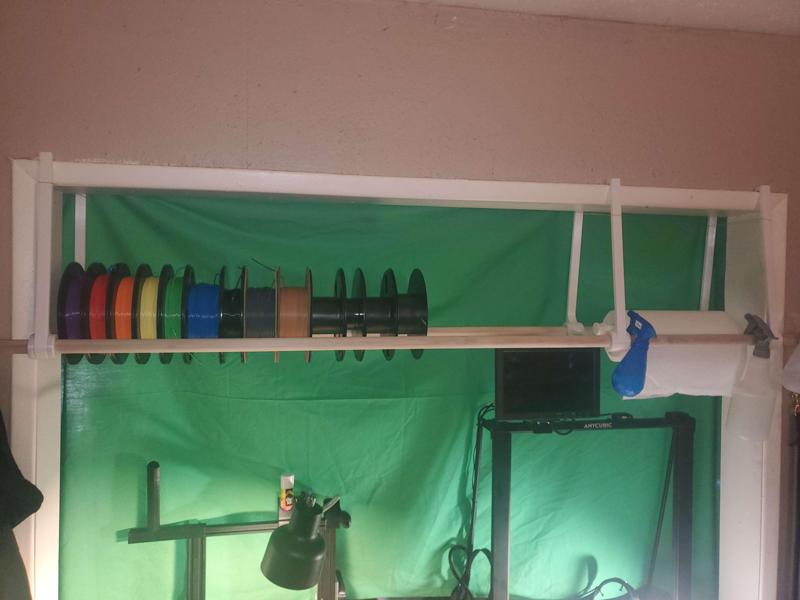 Door Frame Spool Shelf