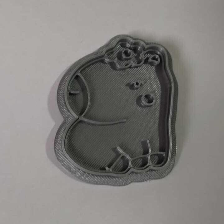 Capibara flower - cookie cutter