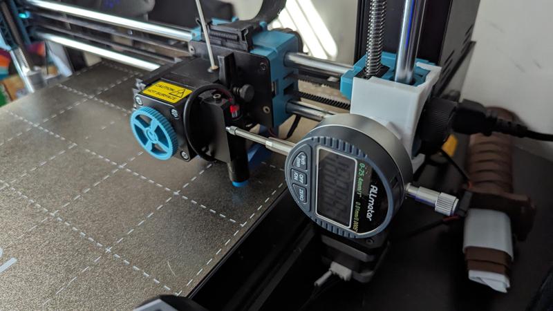 Sovol SV06 Plus Dial gauge X-axis mount