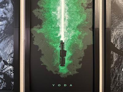 Yoda Light Saber 2-piece Hueforge