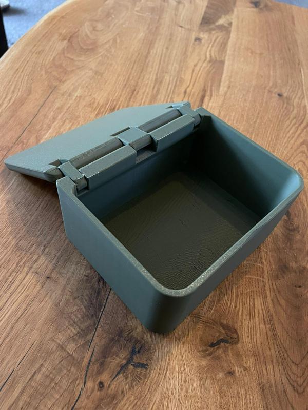 print in place box container with lid