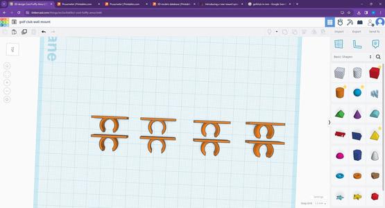 golf club wall mount