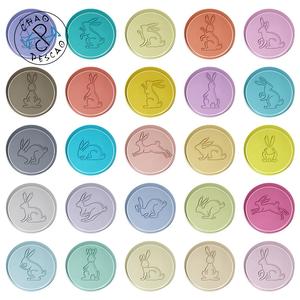 Rabbit Pose Collection (25 files) - Cookie Cutter - Fondant - Polymer Clay