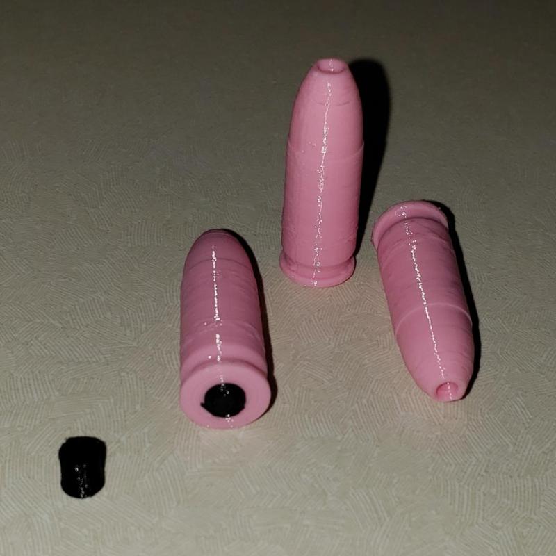 9mm Luger 9x19mm Training Bullet w/ TPU Firing Pin Cushion