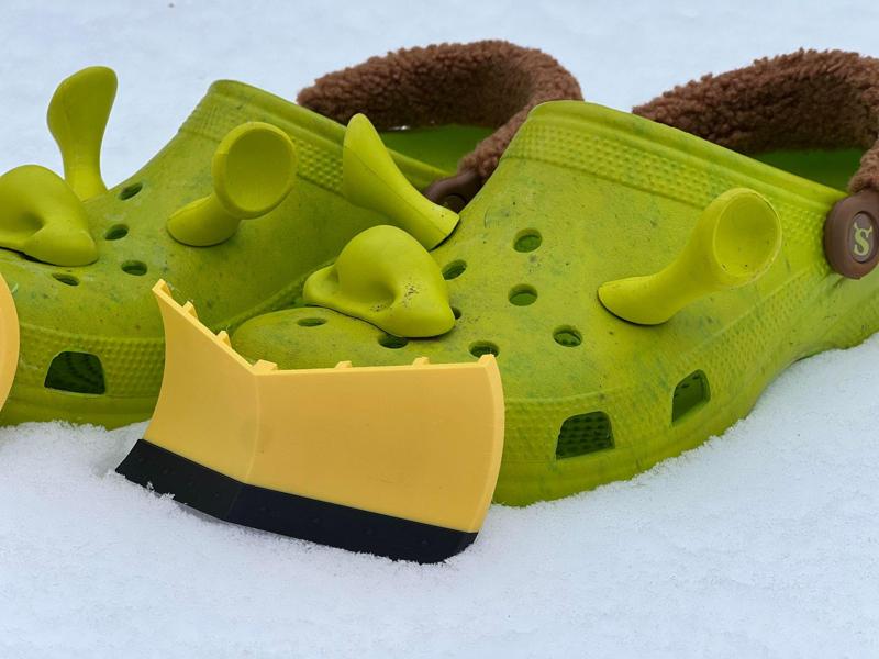 Snow V-Plow for Crocs