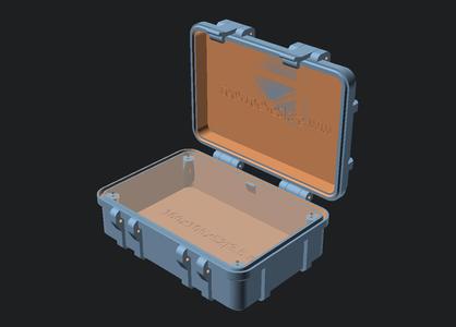 Parameterizable rugged box in OpenScad
