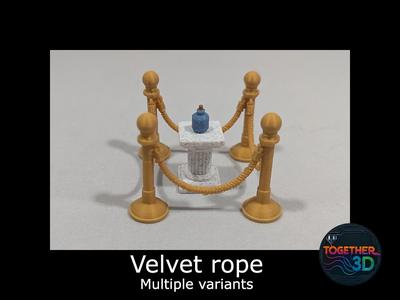 Velvet rope - different variants (DND scenery)