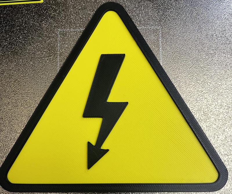 Placa Riesgo electrico