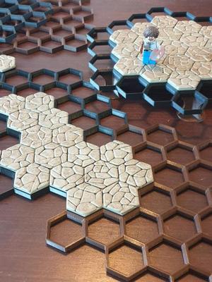 WDhex baseplates + legs for WDhex tiles