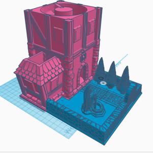 Medieval Dice Tower Tray