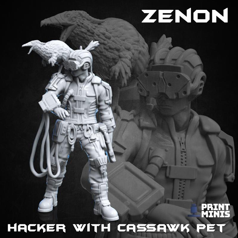 Zenon - Hacker (with & without Cassawk pet) - Automata Collection