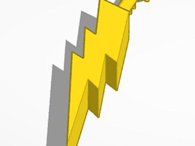 Zues Lightning bolt sword
