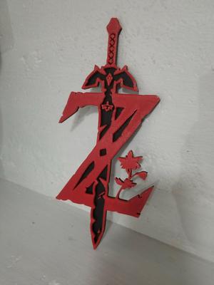 BOTW Z SWORD WALL DECORATION