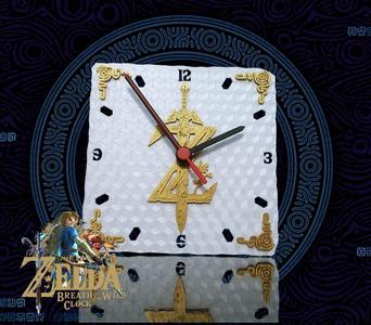 Zelda Breath of the Wild Clock with Holographic Effect