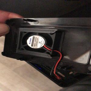 Fan holder for Raspberry Pi 3 model B+ case