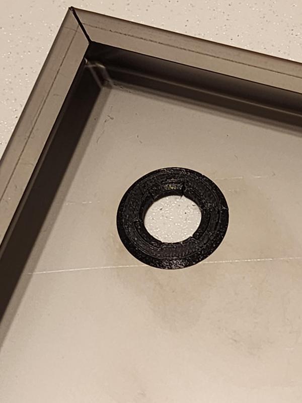 A parametric snap fit grommet