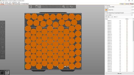 Proven optimal XL bed disc/coin packings 83 of 40mm+clearance and 35 of 60mm+clearance