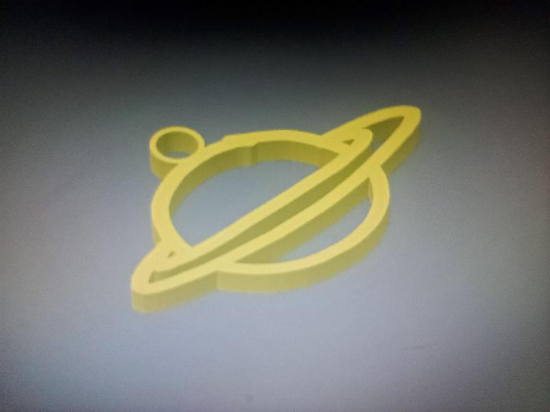 Saturn keychain