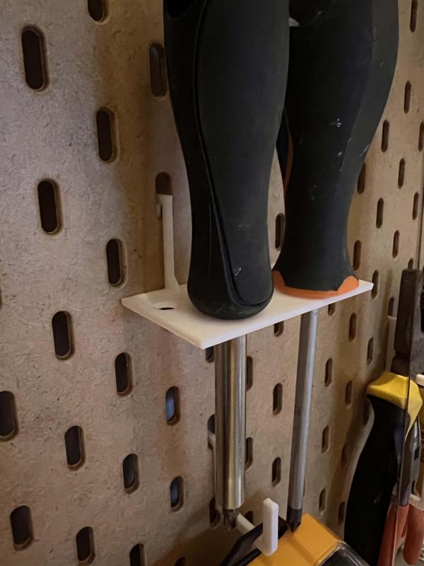 soporte destornillador  panel herramientas IKEA