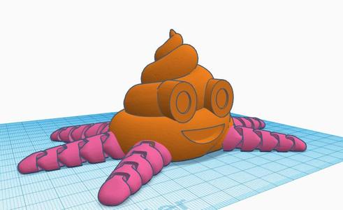 articulated poop emoji