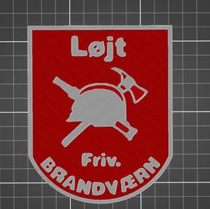 Loejt Frivillig Brandvaern Logo