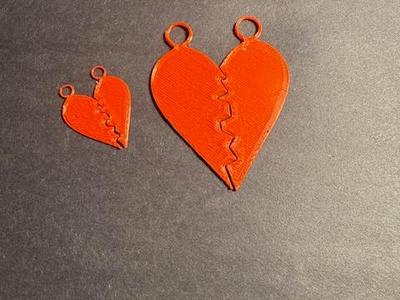 Double Heart Keychain