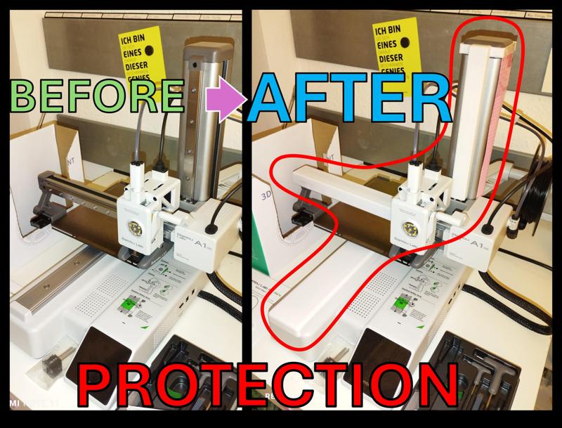 A1-Mini linear rails protection dust cover