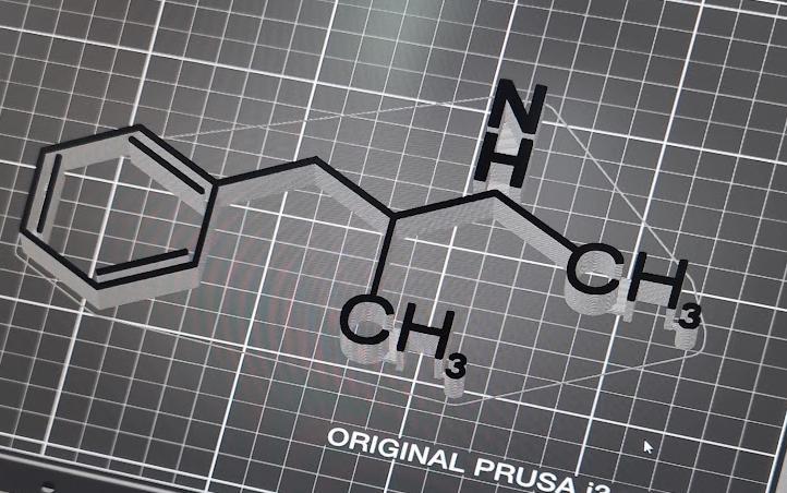 Methamphetamine molecule