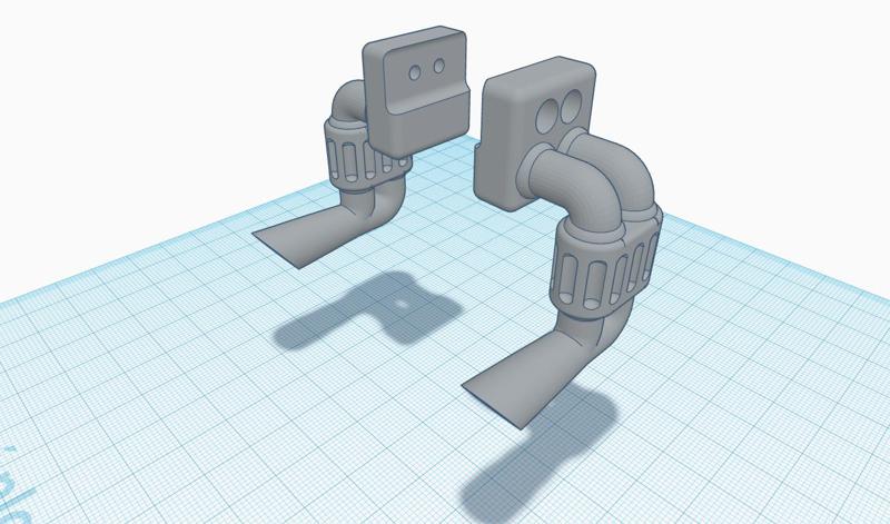 1/10 Scale TRX-4 Bronco 2021 Exhaust