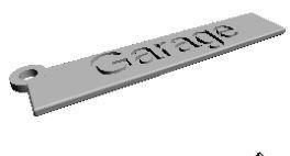 Schlüsselanhänger "Garage"