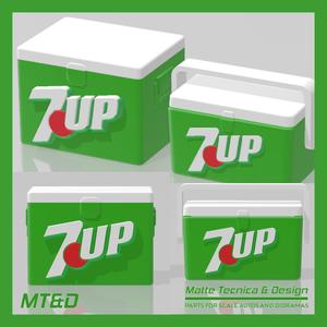 Another 2 models 7 Up Ice Box Vintage Cooler for Scale Autos and Dioramas