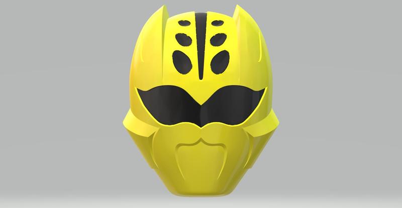 Power Rangers Jungle Fury Yellow Ranger Helmet