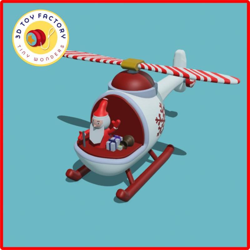 Christmas Toy Helicopter Prop