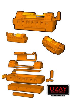 Star wars The book of Boba Fett articulated Boba Fett  and Bacta Tank3D print model