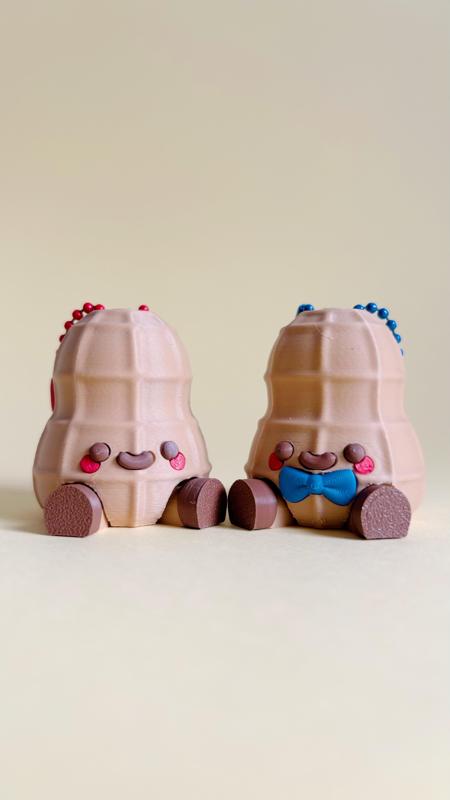 Cute Articulated Peanut | No AMS | Print-in-place | Support-free