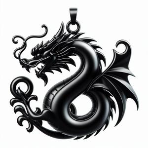 Dragon Necklace 3D Print – Fantasy Pendant, Jewelry Showpiece Model